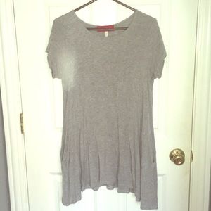 Gray T-Shirt Dress